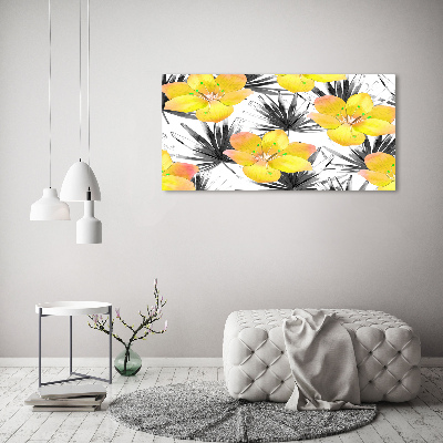 Print on acrylic Tropical flowers