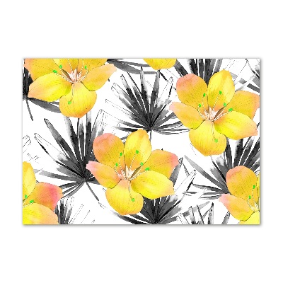 Print on acrylic Tropical flowers