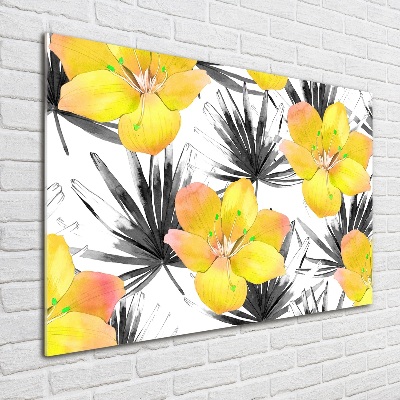 Print on acrylic Tropical flowers