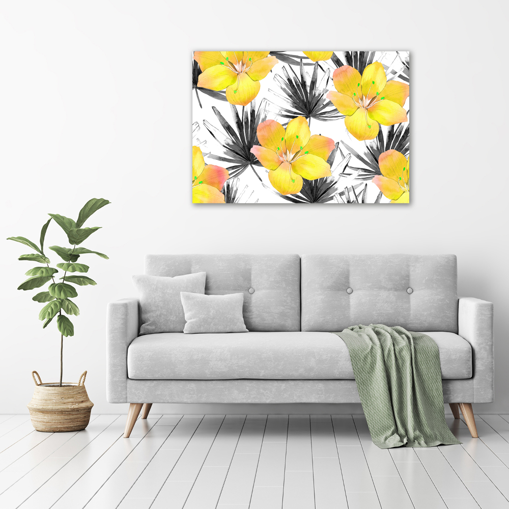 Print on acrylic Tropical flowers