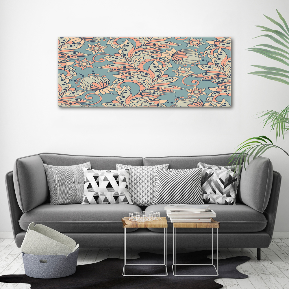 Print on acrylic Ethnic flowers