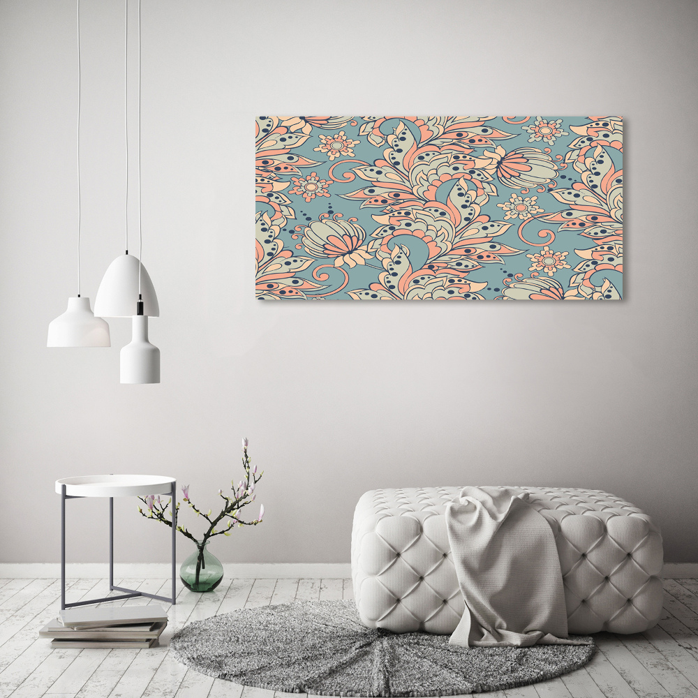 Print on acrylic Ethnic flowers