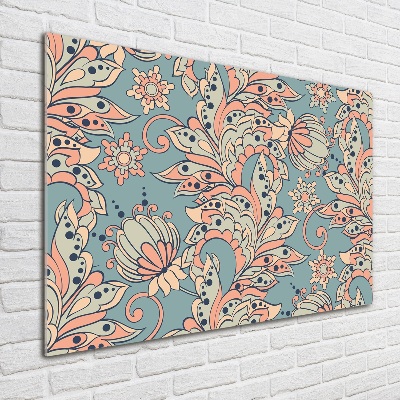 Print on acrylic Ethnic flowers