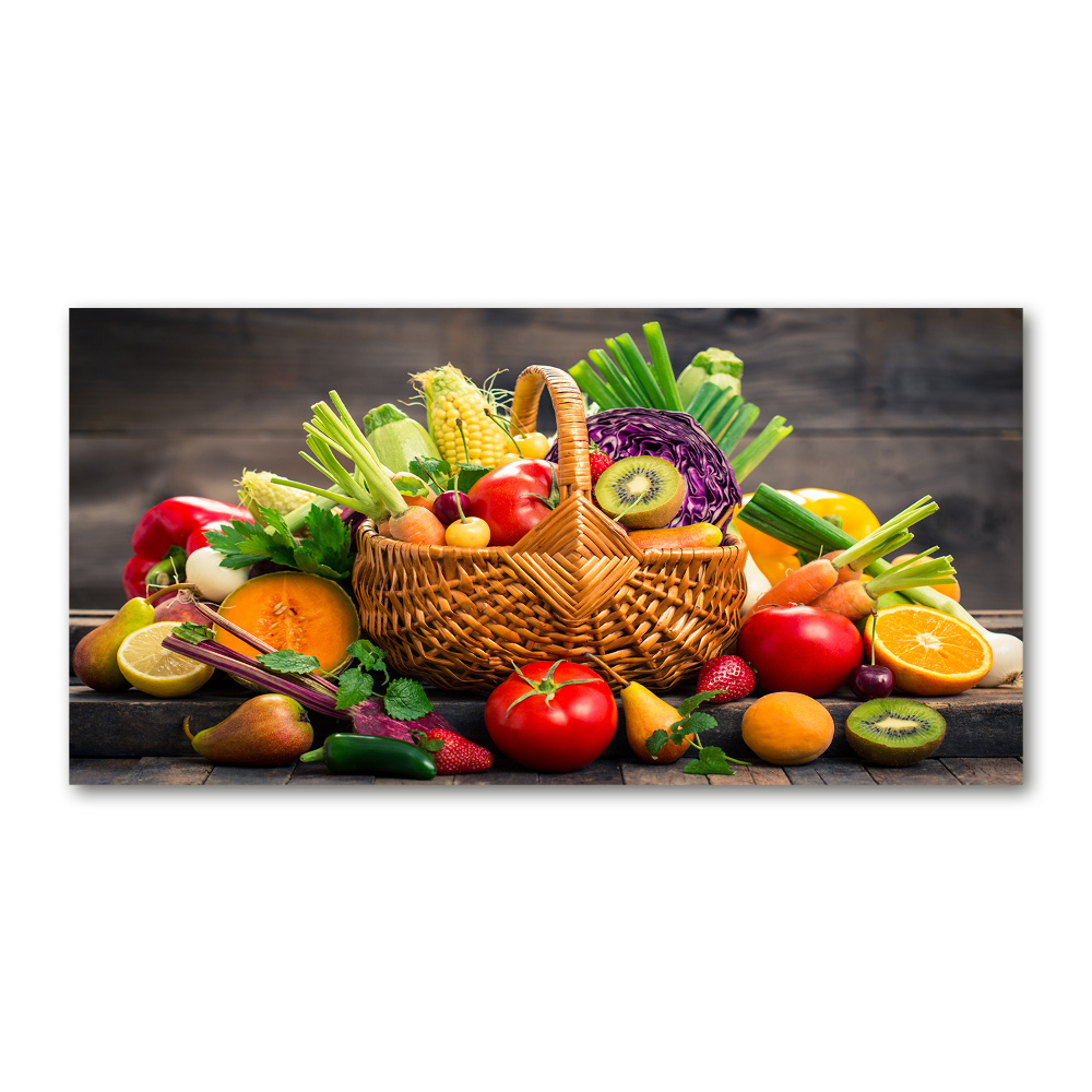 Print on acrylic Fruit vegetable basket