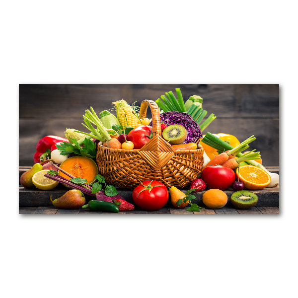 Print on acrylic Fruit vegetable basket