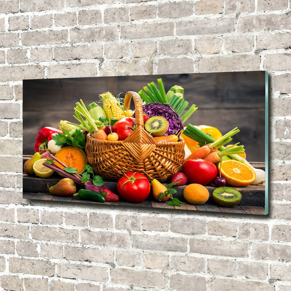 Print on acrylic Fruit vegetable basket