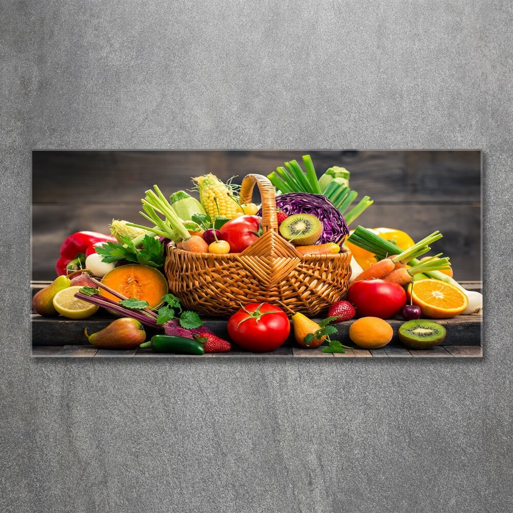 Print on acrylic Fruit vegetable basket