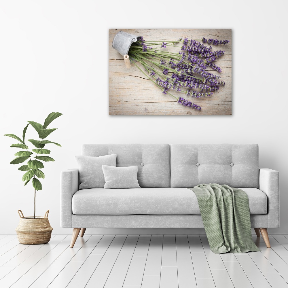 Wall art acrylic Lavender in a pot