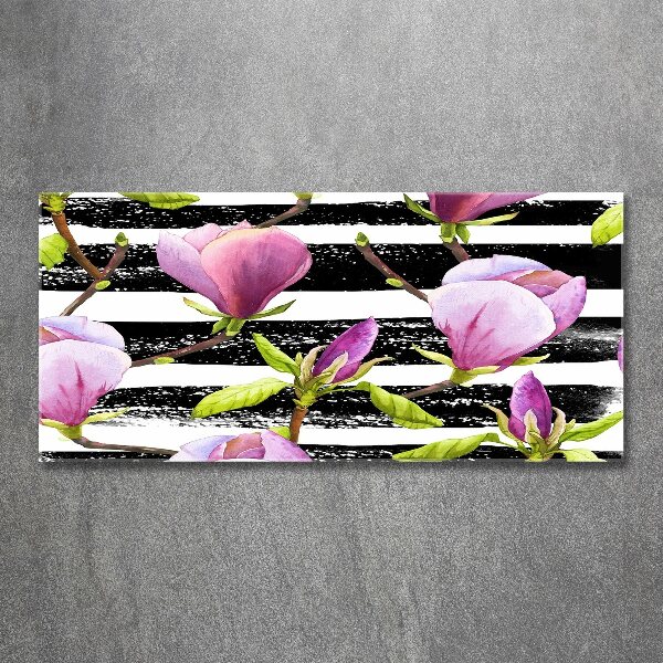 Print on acrylic Magnolia stripes