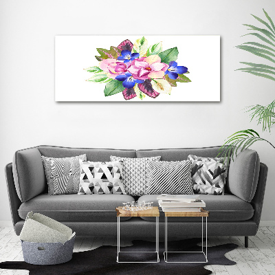 Acrylic wall art Bouquet of flowers