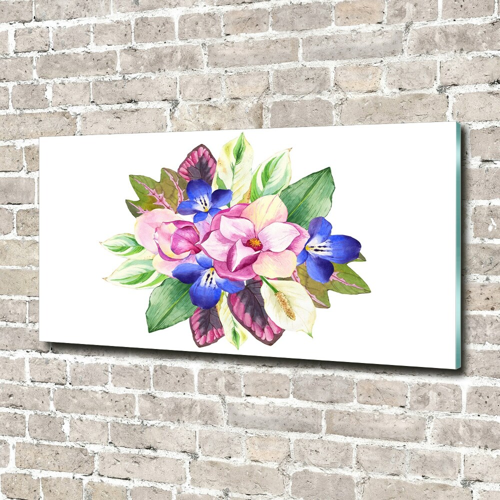 Acrylic wall art Bouquet of flowers