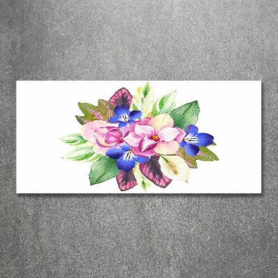 Acrylic wall art Bouquet of flowers