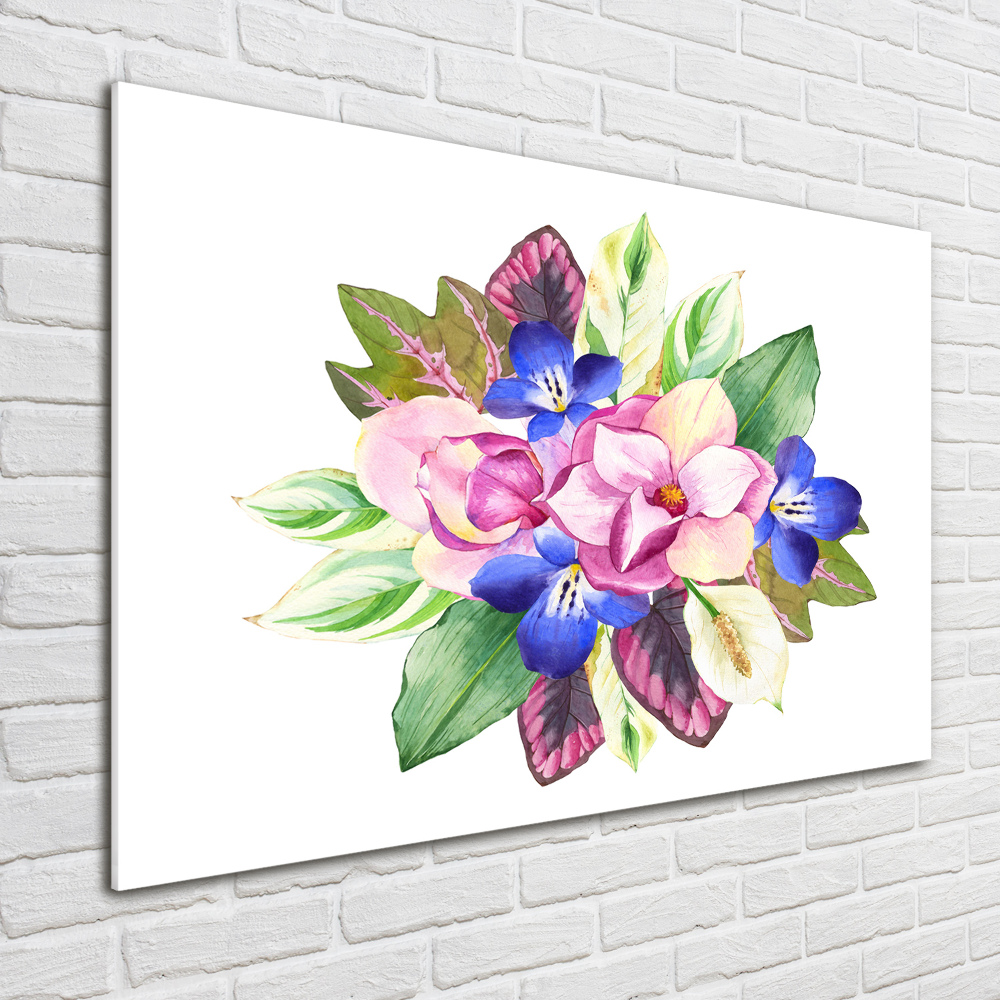 Acrylic wall art Bouquet of flowers