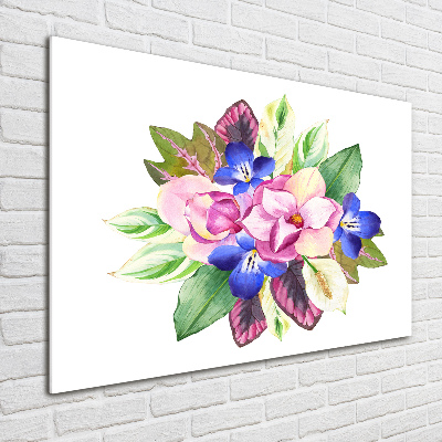 Acrylic wall art Bouquet of flowers