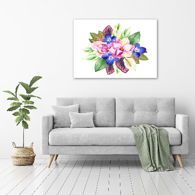 Acrylic wall art Bouquet of flowers