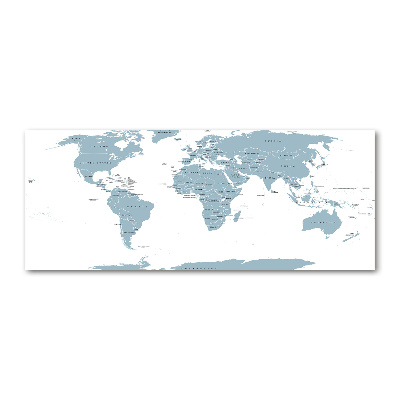 Acrylic wall art Political map