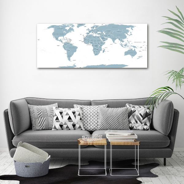 Acrylic wall art Political map