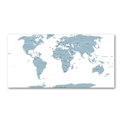 Acrylic wall art Political map