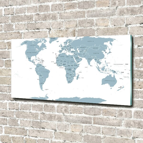 Acrylic wall art Political map