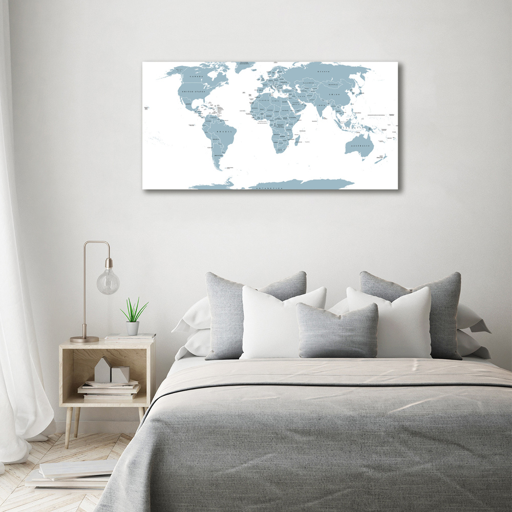 Acrylic wall art Political map