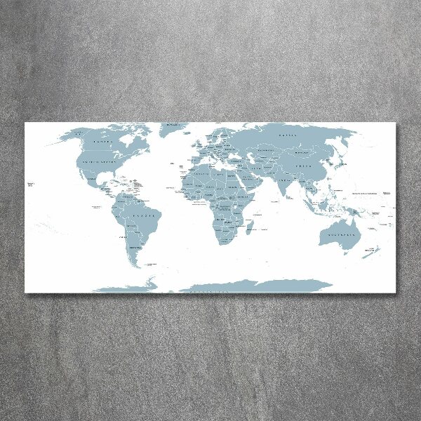 Acrylic wall art Political map