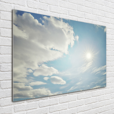 Acrylic wall art Clouds in the sky