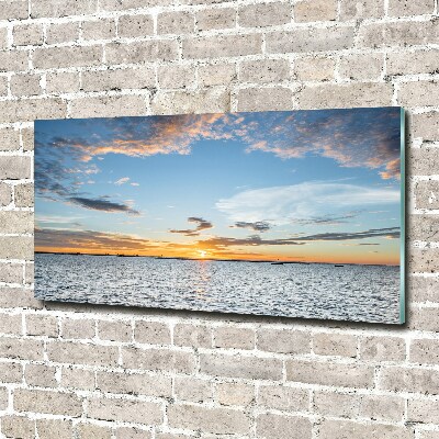 Wall art acrylic Twilight by the sea