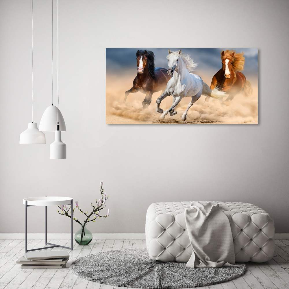 Wall art acrylic Horses in the desert