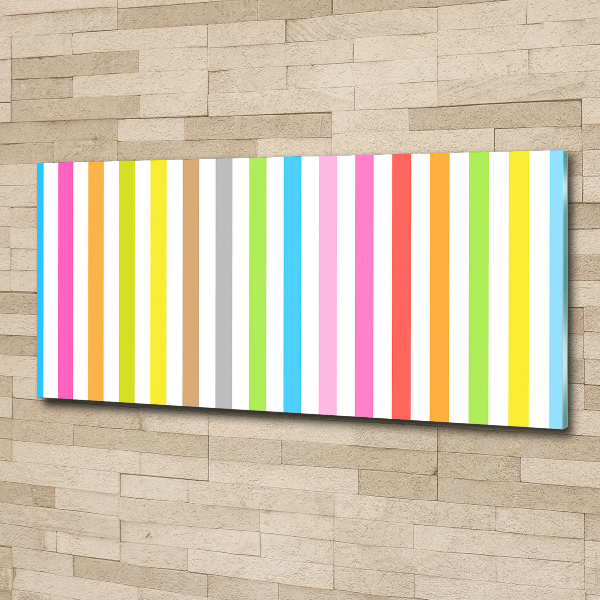 Acrylic wall art Colorful stripes