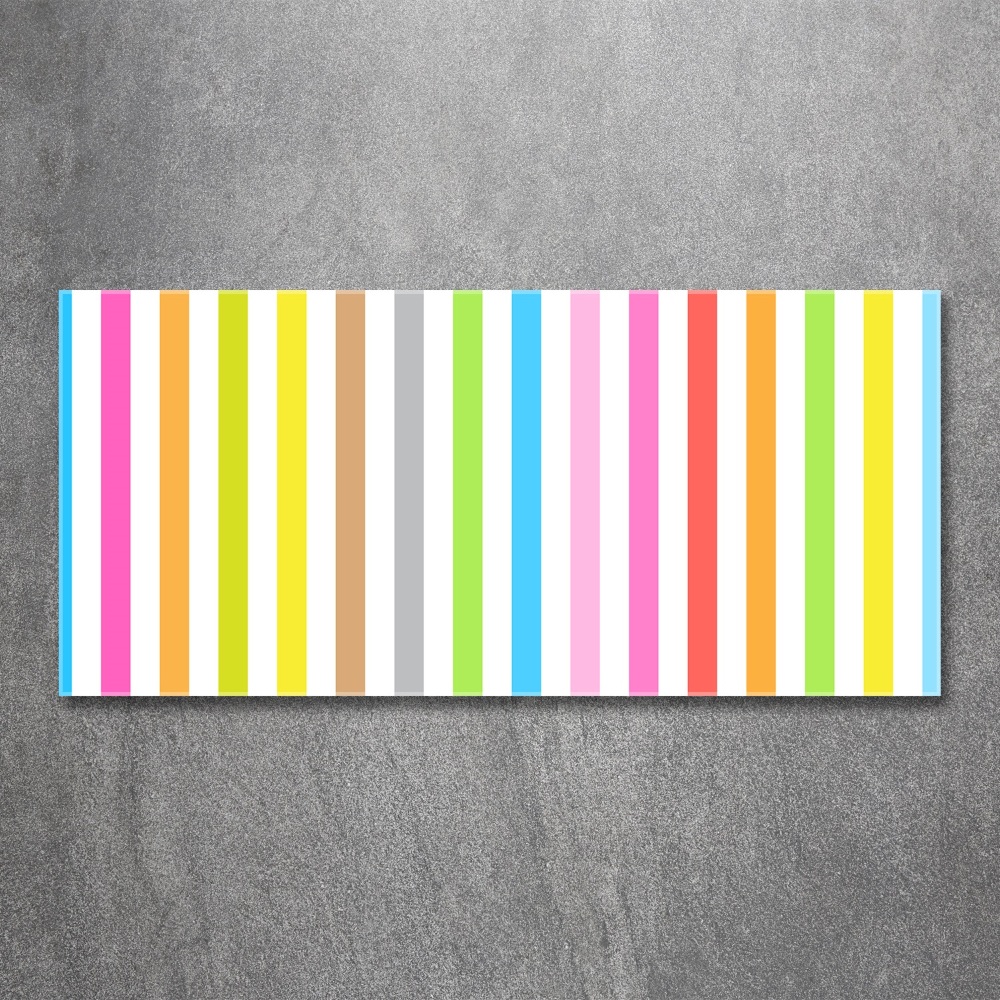 Acrylic wall art Colorful stripes