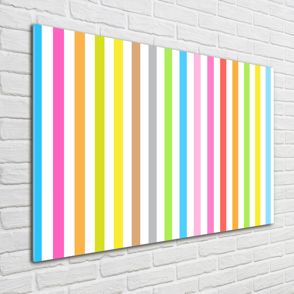 Acrylic wall art Colorful stripes