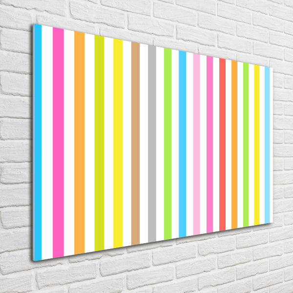 Acrylic wall art Colorful stripes