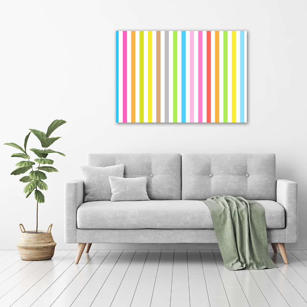 Acrylic wall art Colorful stripes