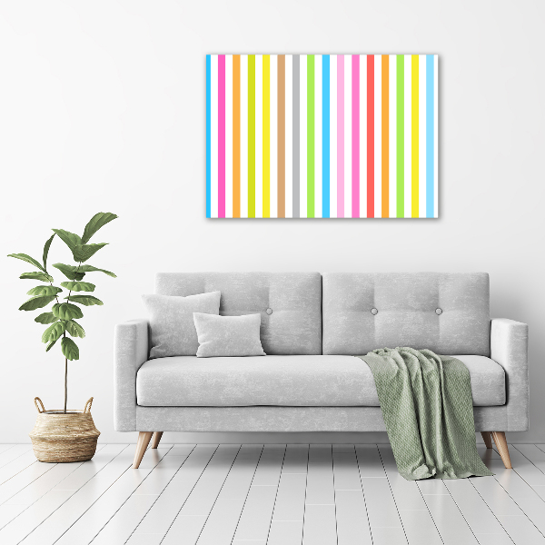 Acrylic wall art Colorful stripes