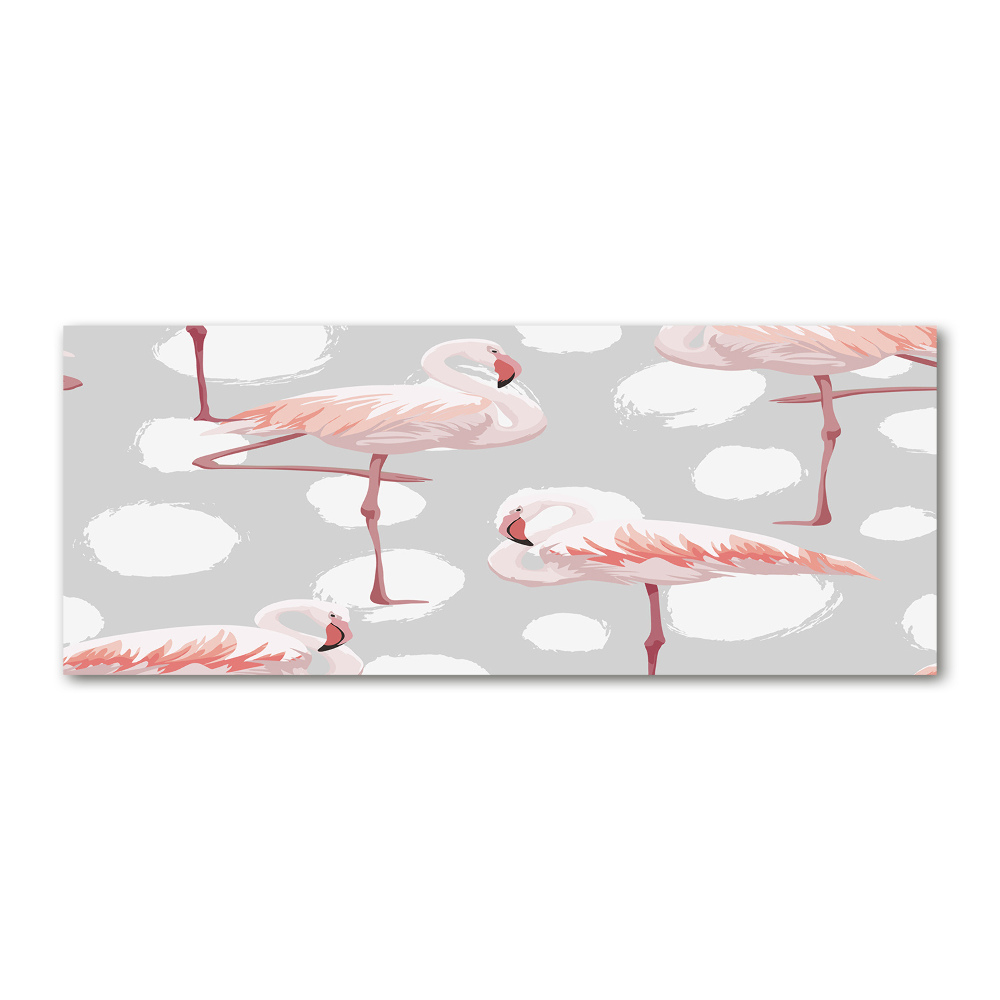 Wall art acrylic Flamingos