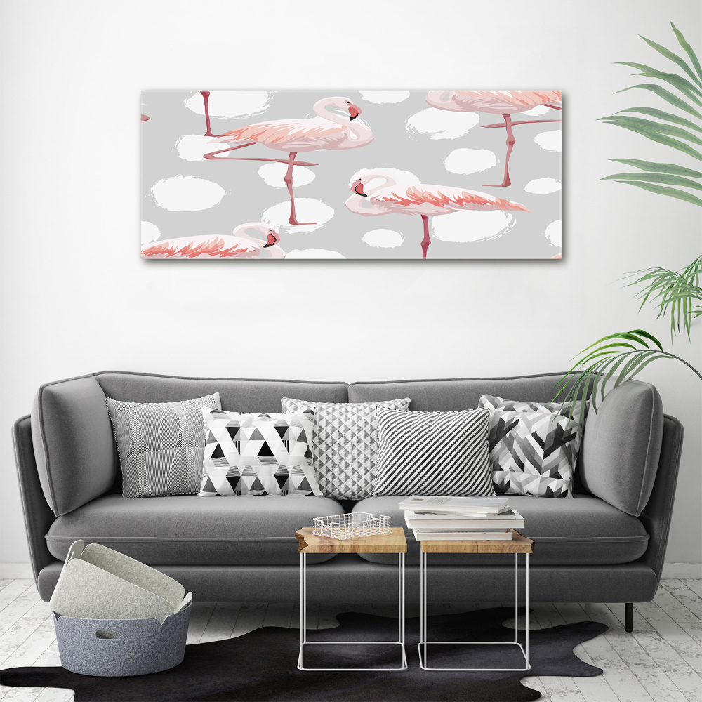 Wall art acrylic Flamingos