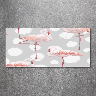 Wall art acrylic Flamingos