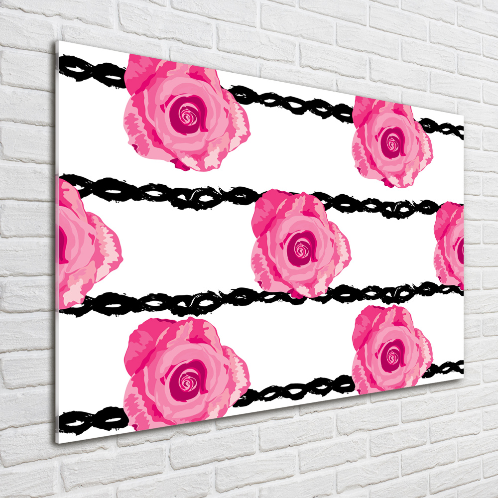 Wall art acrylic Roses