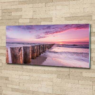 Print on acrylic Wooden breakwater