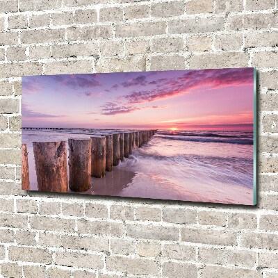 Print on acrylic Wooden breakwater