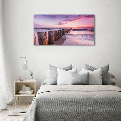 Print on acrylic Wooden breakwater