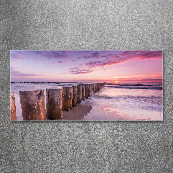 Print on acrylic Wooden breakwater