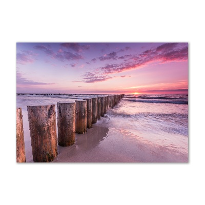 Print on acrylic Wooden breakwater