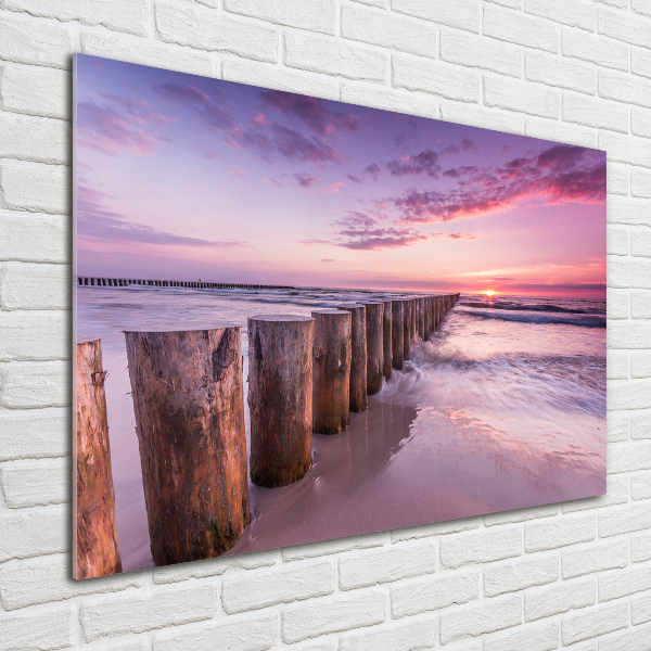 Print on acrylic Wooden breakwater