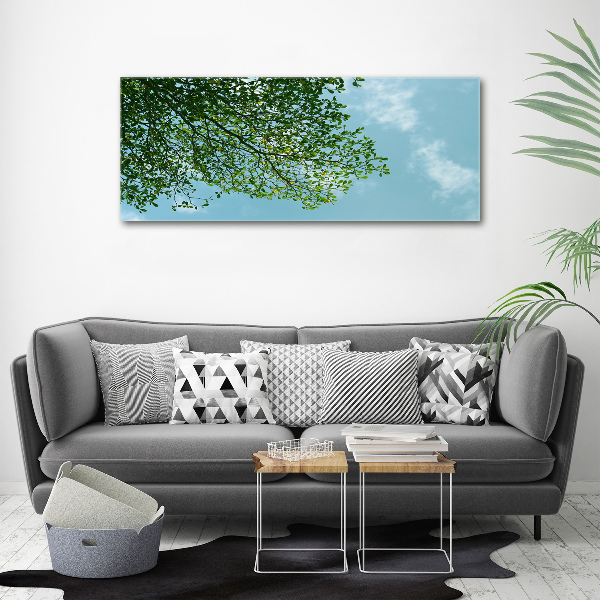 Print on acrylic Leaves in the sky