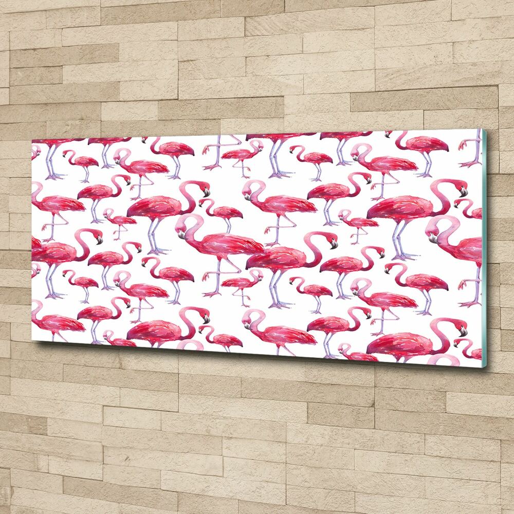 Acrylic print Flamingos