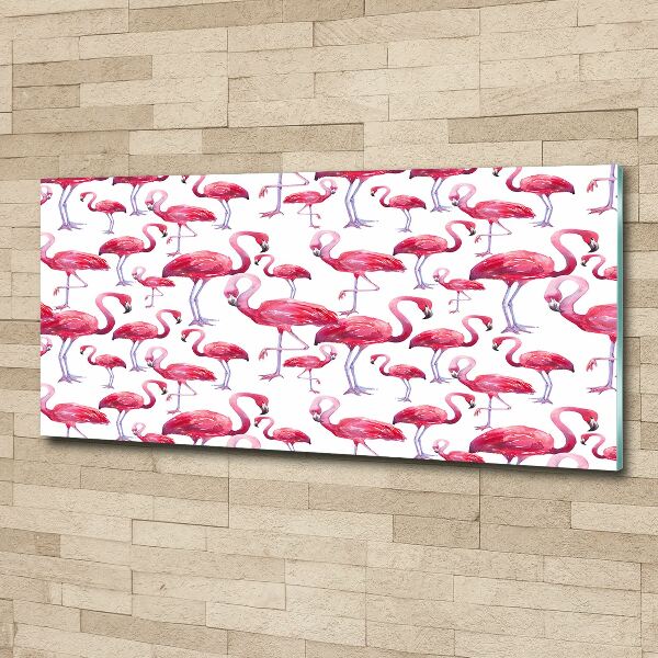 Acrylic print Flamingos