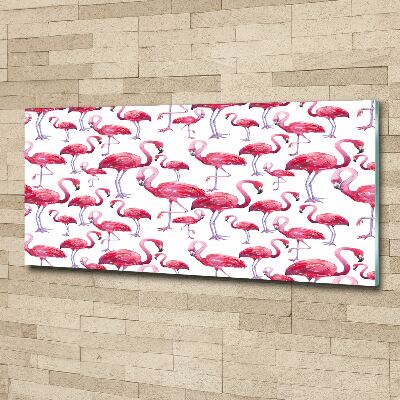 Acrylic print Flamingos