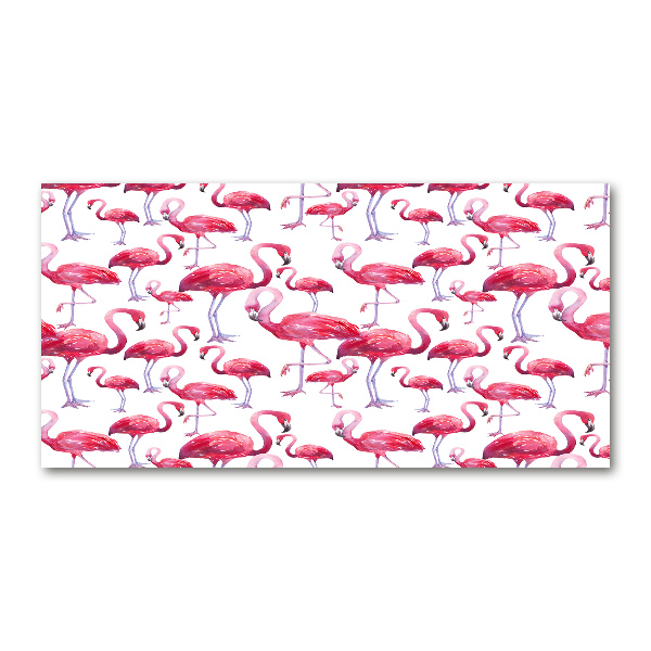 Acrylic print Flamingos