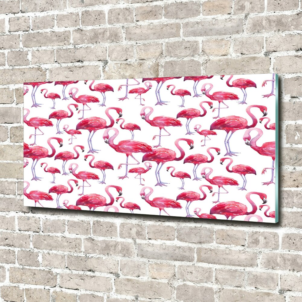 Acrylic print Flamingos